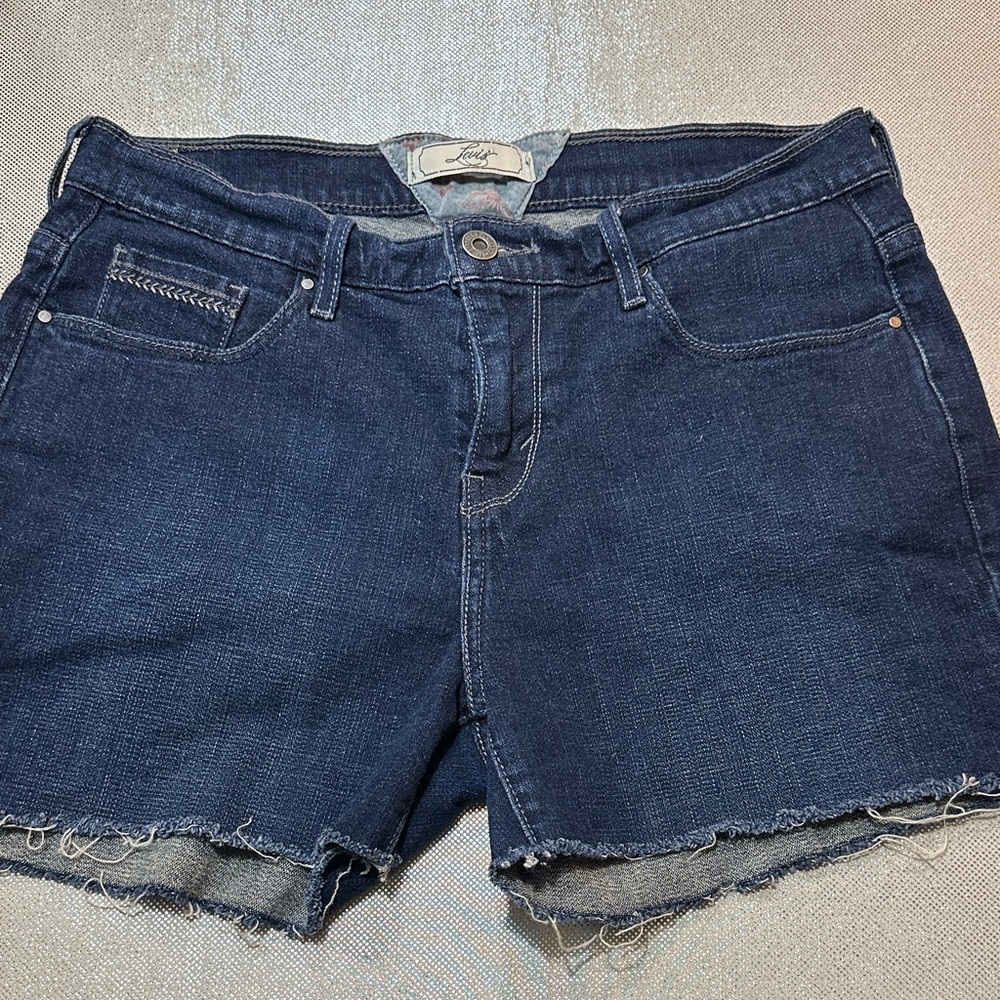 Levi's Dark Wash Denim Jean Shorts